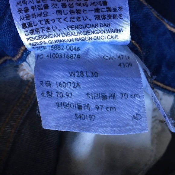 Levi’s 721 high waist skinny jeans size W28 L30 - Picture 12 of 16